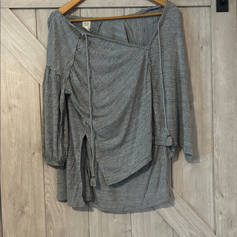 We The Free Asymmetrical Long Sleeve Top